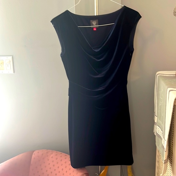 Vince Camuto Dresses & Skirts - Navy Blue Sleeveless Velvet Dress. Vince Camuto. Size 6.